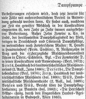 Meyers Konversationslexikon, 5. Auflage, über den Dampfpflug