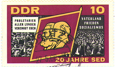 DDR-Briefmarke zum 20. Jubiläum 1966